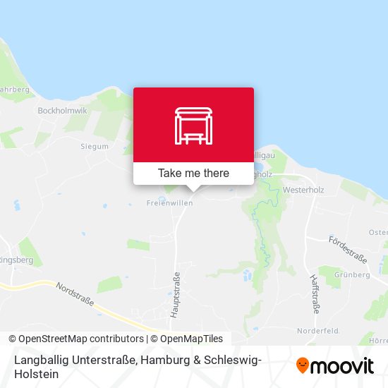 Langballig Unterstraße map