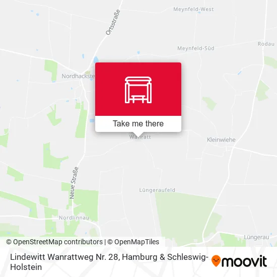 Карта Lindewitt Wanrattweg Nr. 28
