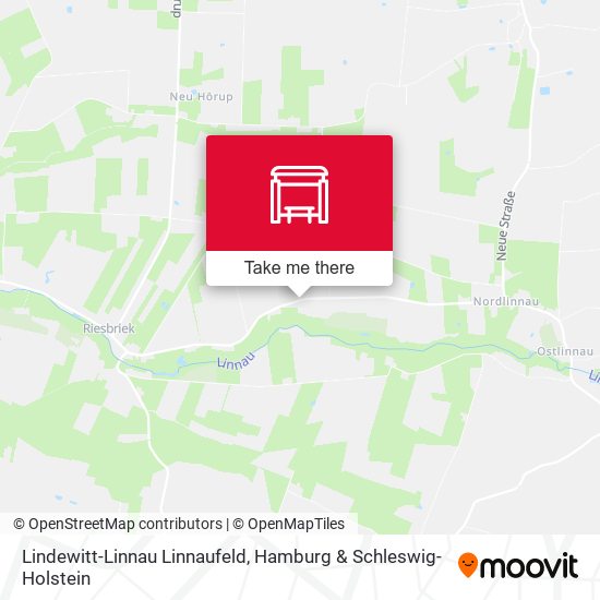 Lindewitt-Linnau Linnaufeld map