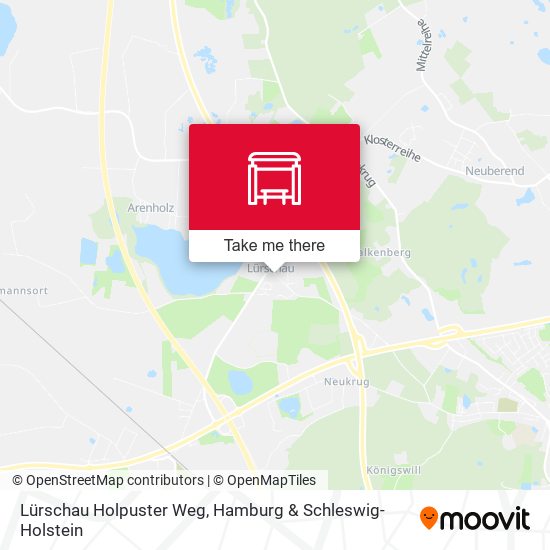 Lürschau Holpuster Weg map