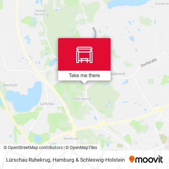 Карта Lürschau Ruhekrug
