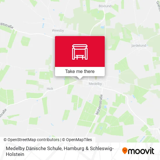Карта Medelby Dänische Schule