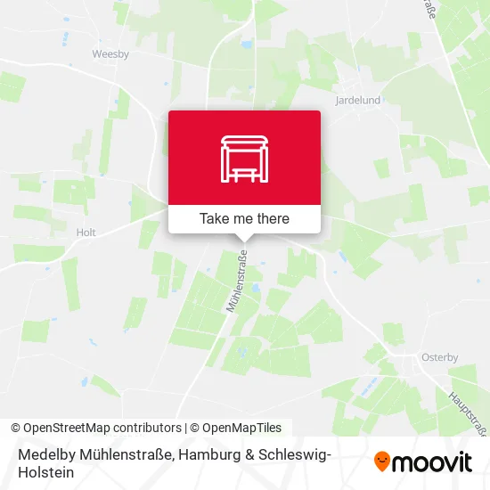 Карта Medelby Mühlenstraße
