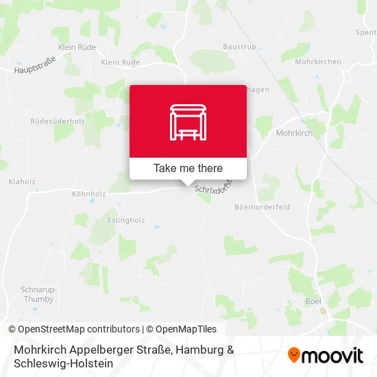 Карта Mohrkirch Appelberger Straße