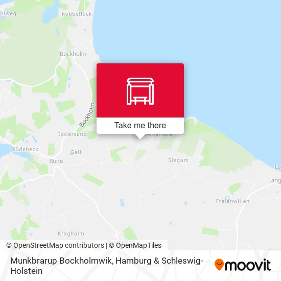 Карта Munkbrarup Bockholmwik