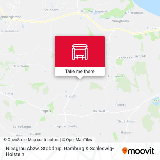 Niesgrau Abzw. Stobdrup map