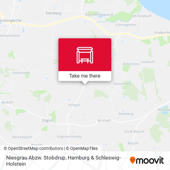 Niesgrau Abzw. Stobdrup map