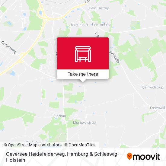 Oeversee Heidefelderweg map