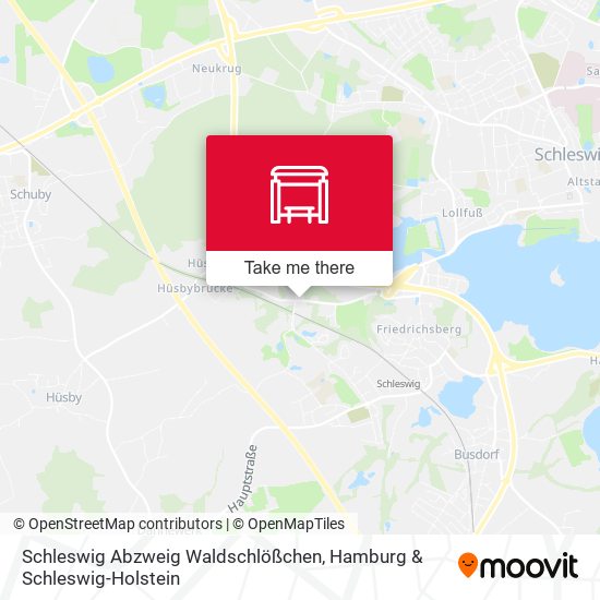 Schleswig Abzweig Waldschlößchen map