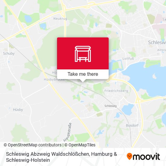 Schleswig Abzweig Waldschlößchen map