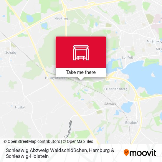 Schleswig Abzweig Waldschlößchen map