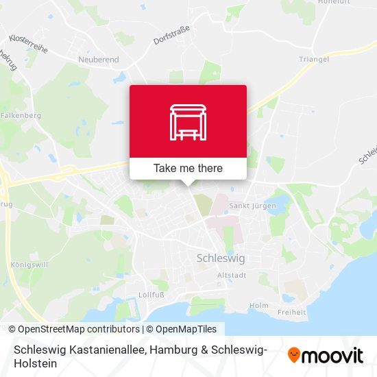 Schleswig Kastanienallee map