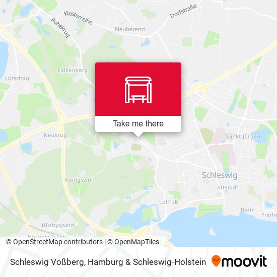 Schleswig Voßberg map