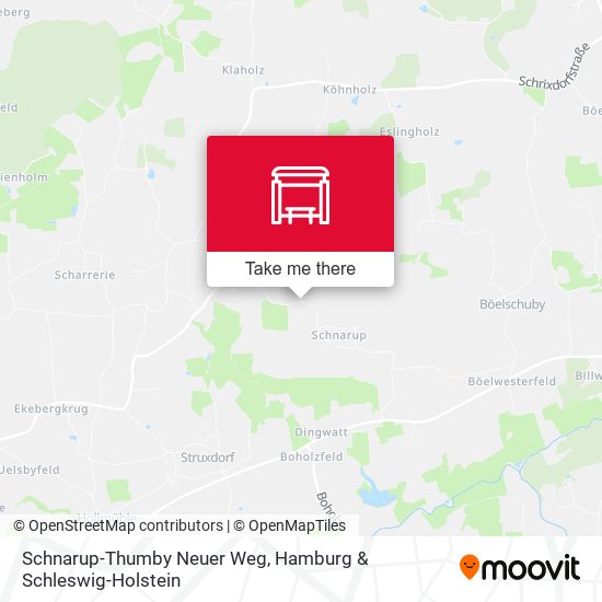 Schnarup-Thumby Neuer Weg map