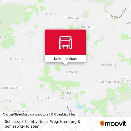 Schnarup-Thumby Neuer Weg map