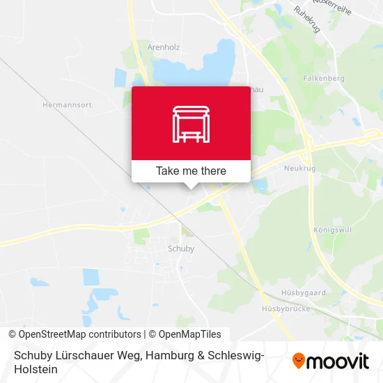 Карта Schuby Lürschauer Weg