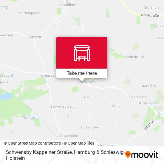 Schwensby Kappelner Straße map