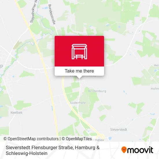 Карта Sieverstedt Flensburger Straße