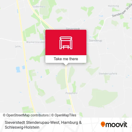 Карта Sieverstedt Stenderupau-West