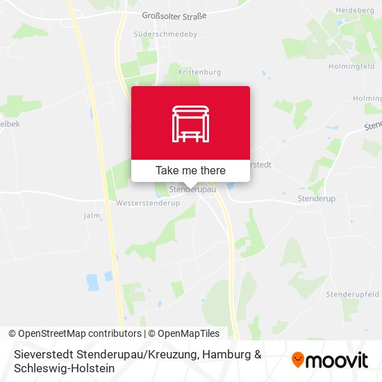 Sieverstedt Stenderupau / Kreuzung map