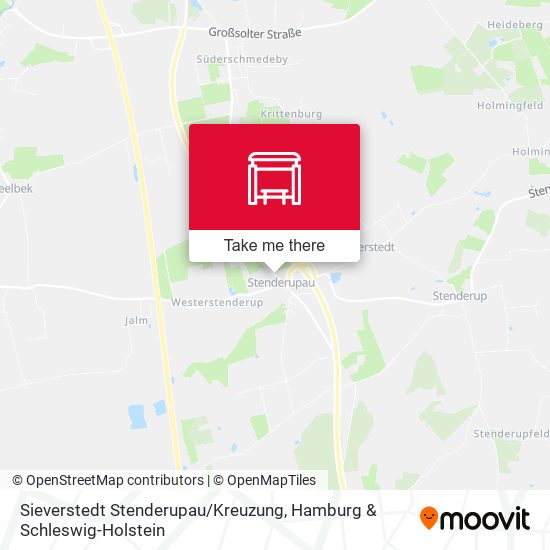 Sieverstedt Stenderupau / Kreuzung map