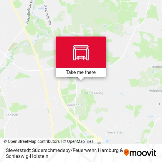 Карта Sieverstedt Süderschmedeby / Feuerwehr