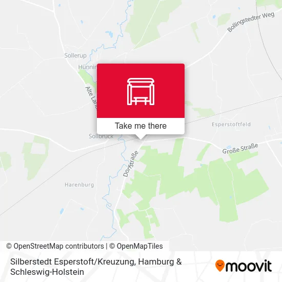 Карта Silberstedt Esperstoft / Kreuzung