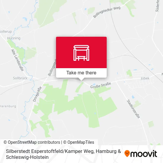 Карта Silberstedt Esperstoftfeld / Kamper Weg