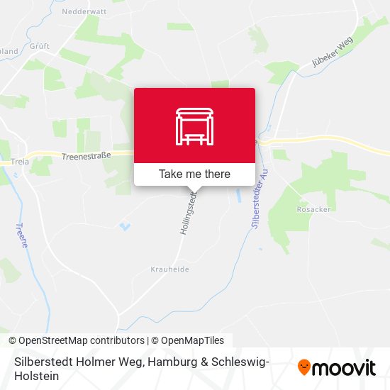 Silberstedt Holmer Weg map