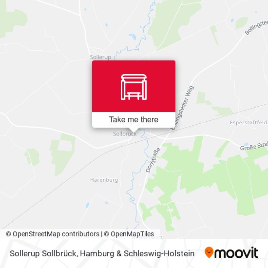 Sollerup Sollbrück map