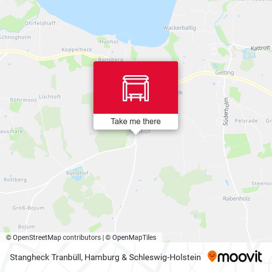 Stangheck Tranbüll map