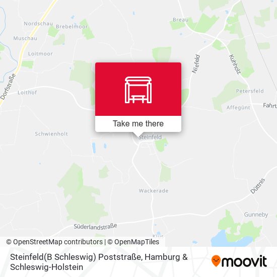 Steinfeld(B Schleswig) Poststraße map