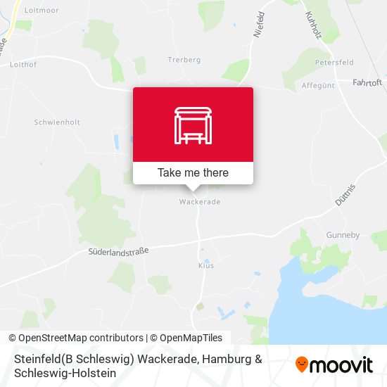 Steinfeld(B Schleswig) Wackerade map