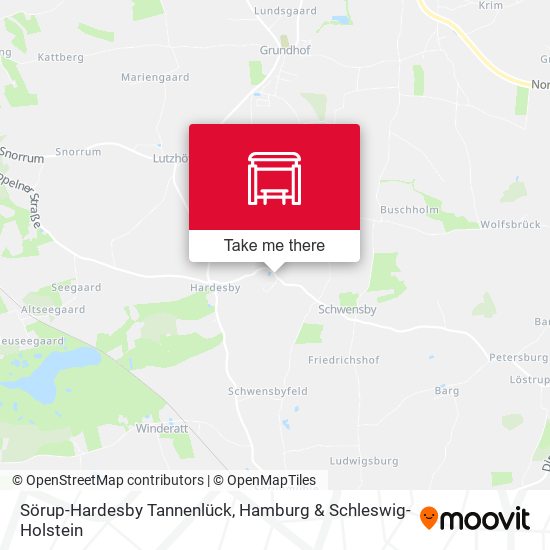 Sörup-Hardesby Tannenlück map