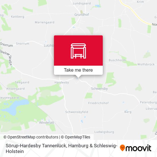 Sörup-Hardesby Tannenlück map