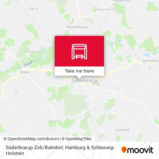 Карта Süderbrarup Zob/Bahnhof