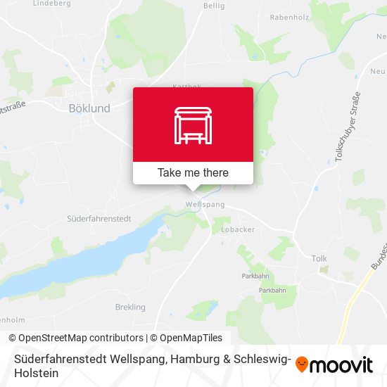Süderfahrenstedt Wellspang map