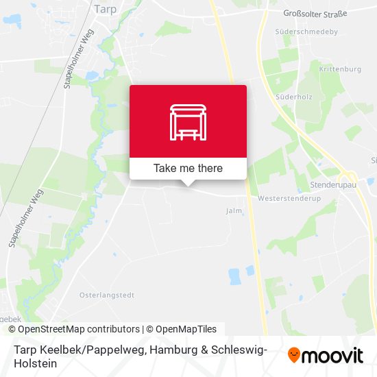 Tarp Keelbek/Pappelweg map