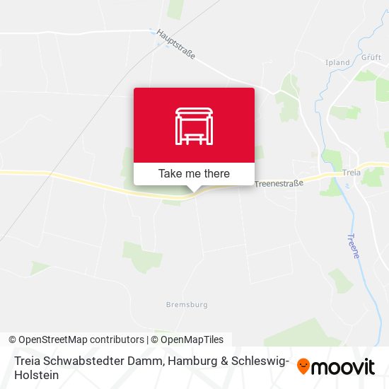 Treia Schwabstedter Damm map