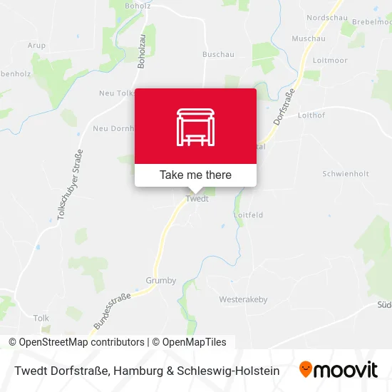 Карта Twedt Dorfstraße