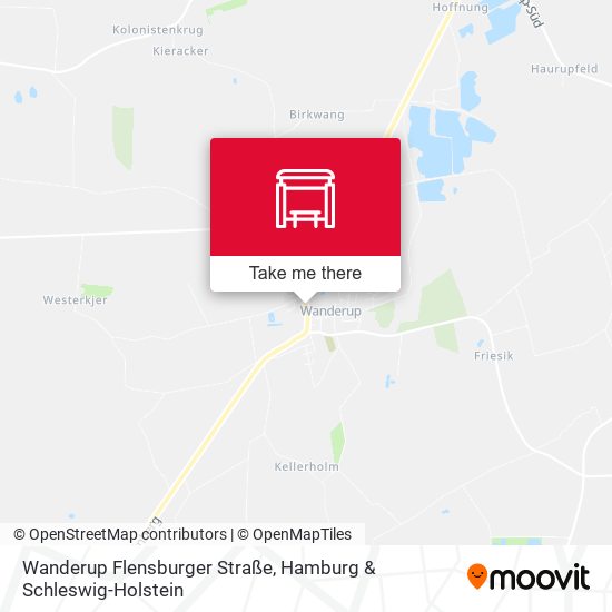 Wanderup Flensburger Straße map