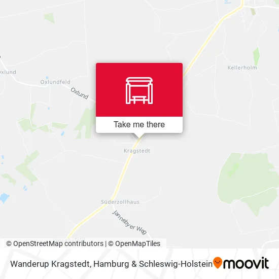 Карта Wanderup Kragstedt