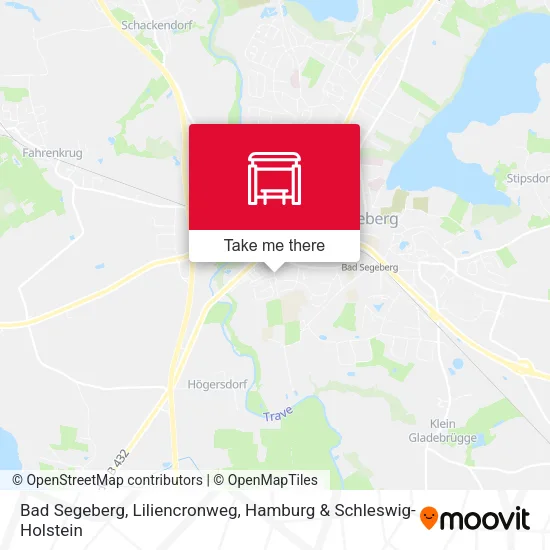 Карта Bad Segeberg, Liliencronweg