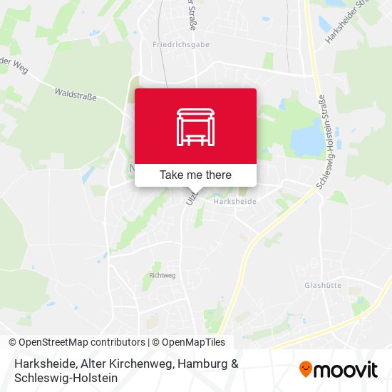 Harksheide, Alter Kirchenweg map