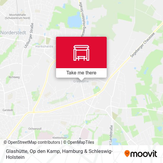 Glashütte, Op den Kamp map