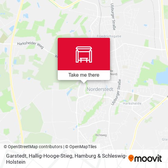 Garstedt, Hallig-Hooge-Stieg map