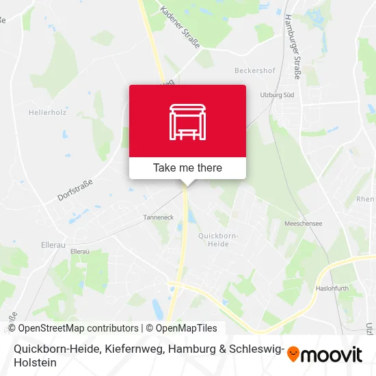 Quickborn-Heide, Kiefernweg map