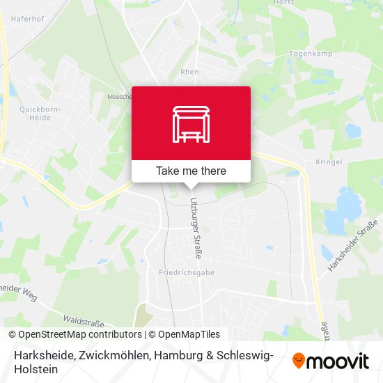 Harksheide, Zwickmöhlen map