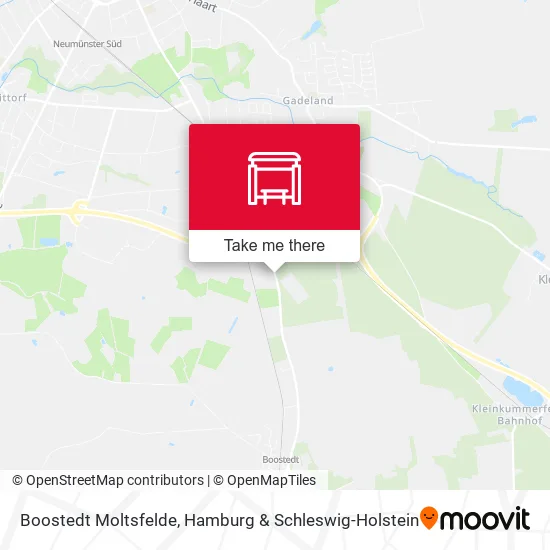 Карта Boostedt Moltsfelde