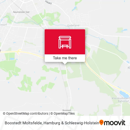 Карта Boostedt Moltsfelde